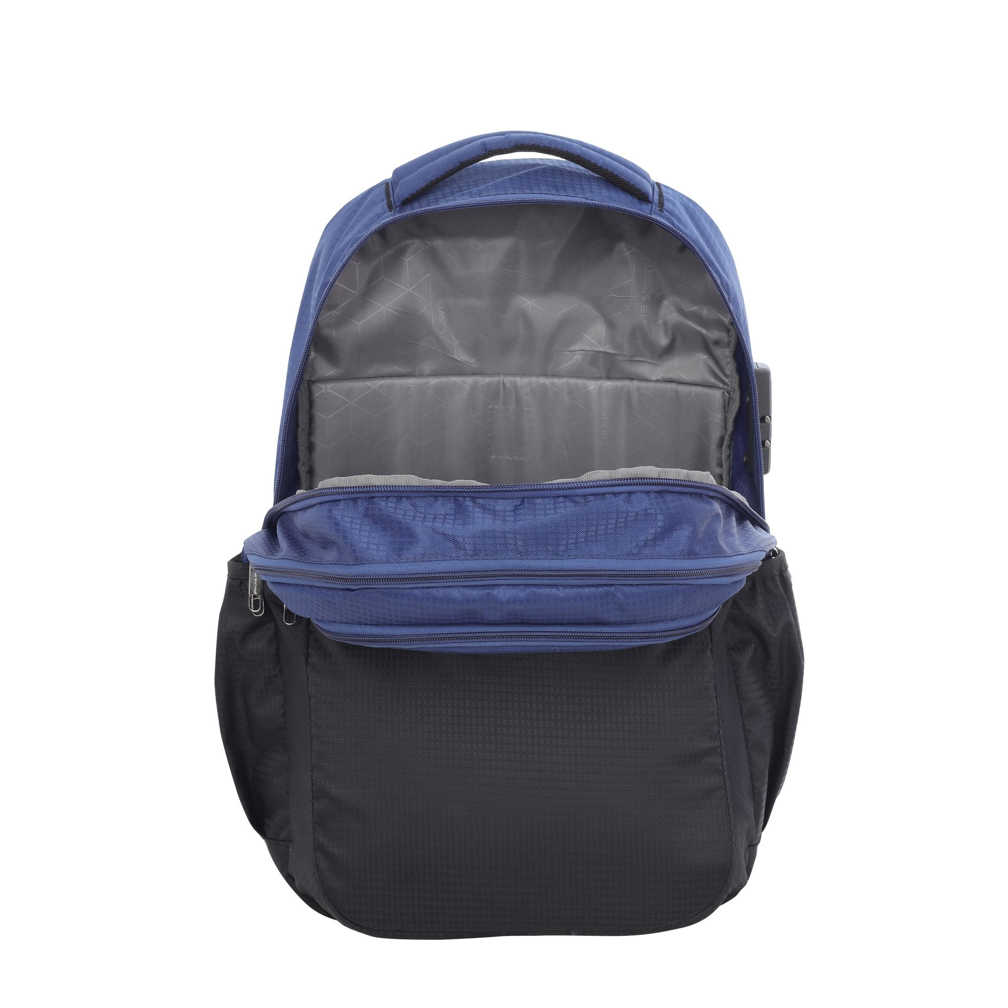 Centric Laptop Backpack Compatible Rain Cover Combi Lock Black/R.Blue
