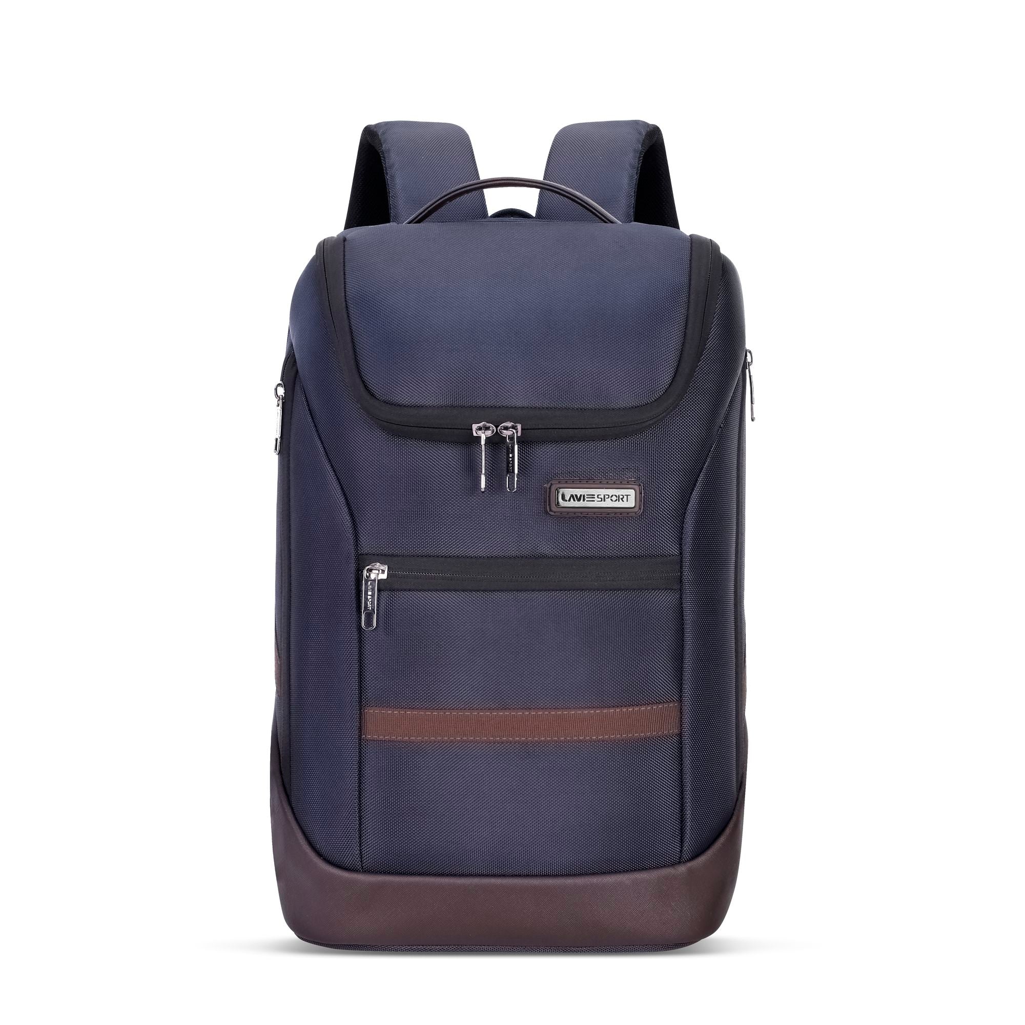 EmperorX Laptop Backpack Navy/Brown