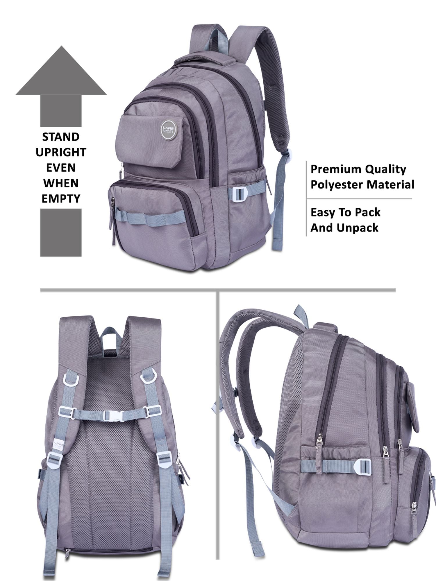 Terrain Laptop Backpack Raincover Grey