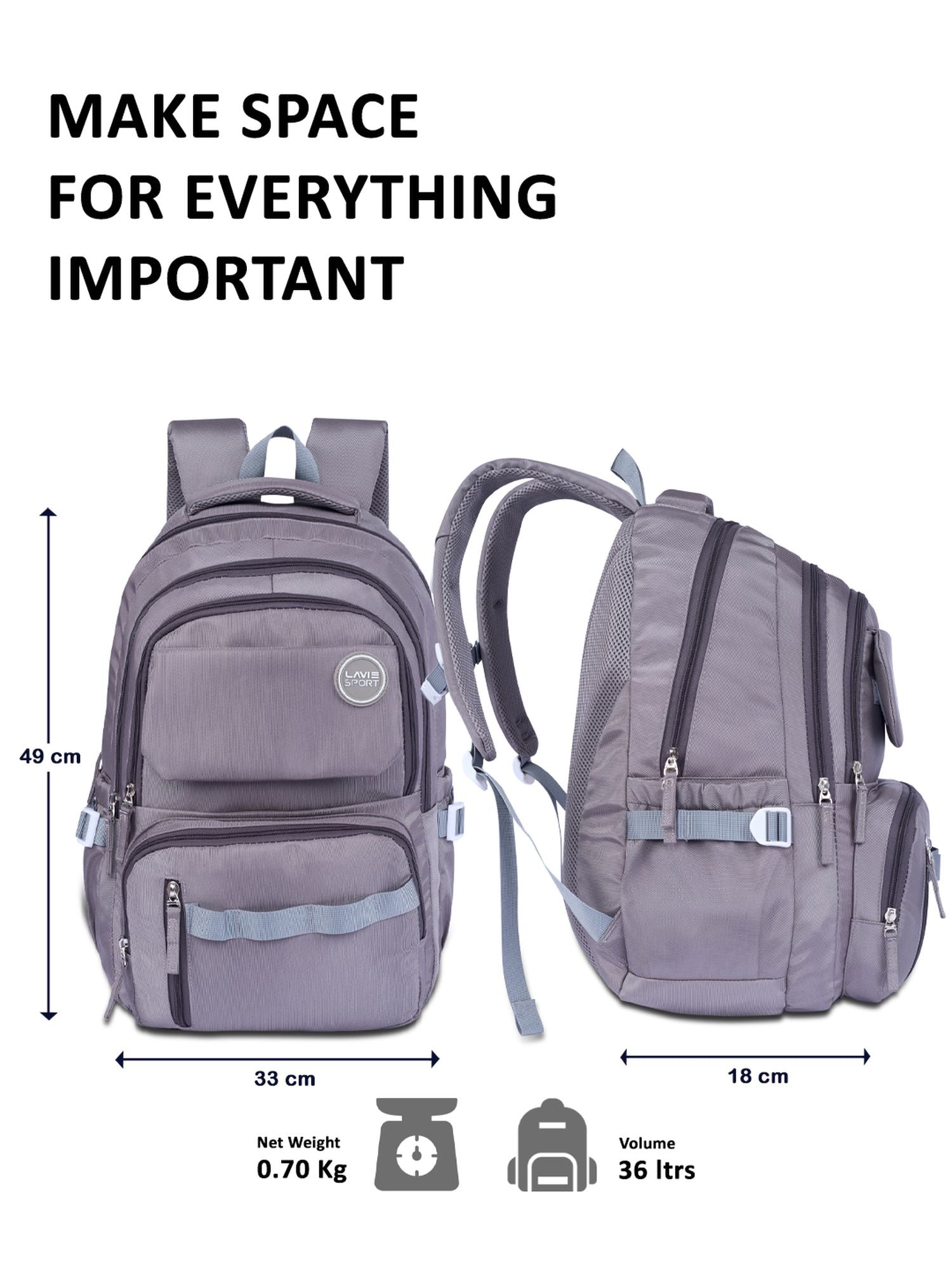 Terrain Laptop Backpack Raincover Grey