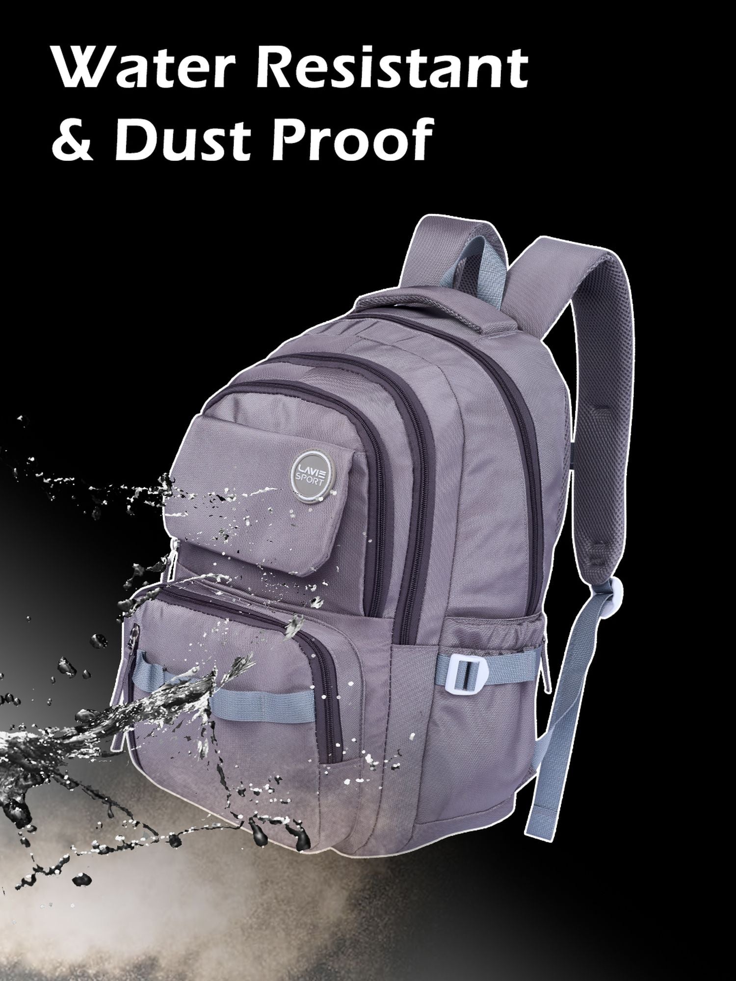 Terrain Laptop Backpack Raincover Grey