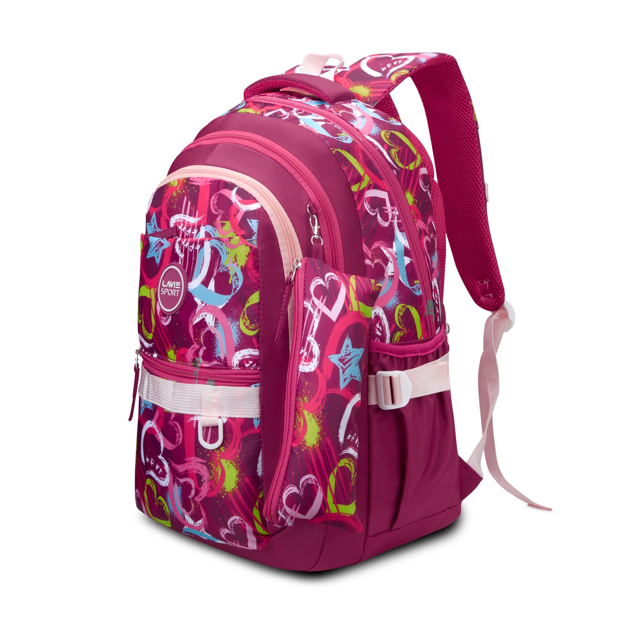 Graffiti Laptop Backpack Raincover Bag Maroon