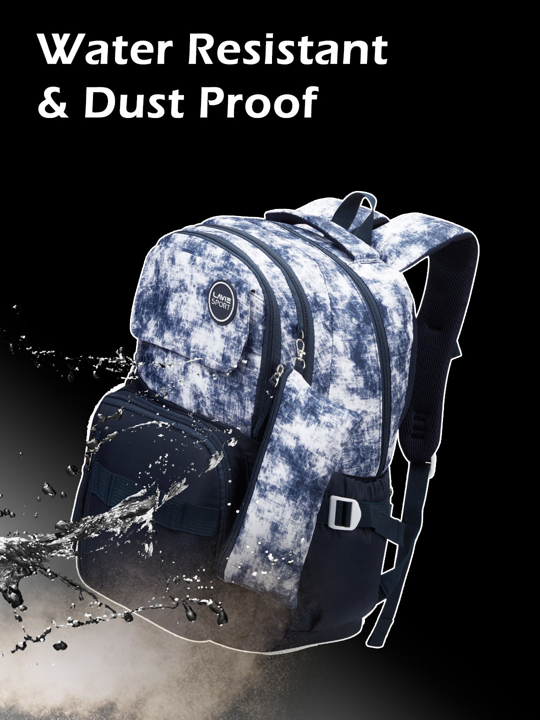 Cloud Dye Laptop Backpack Raincover Bag Navy