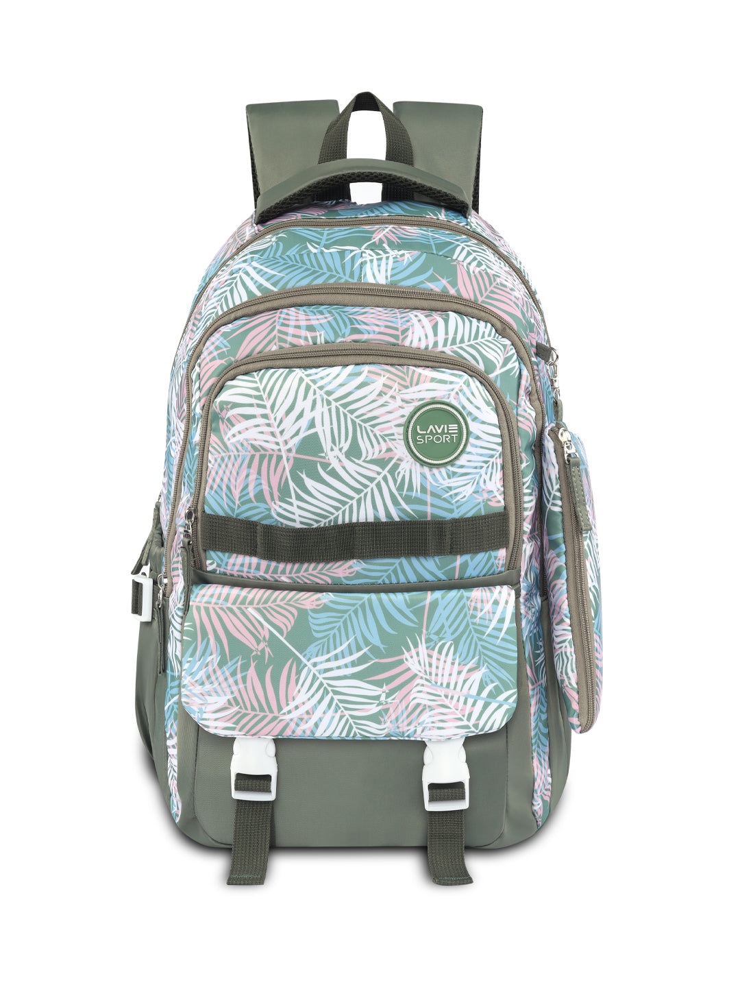 Foliage Laptop Backpack Raincover Bag Green