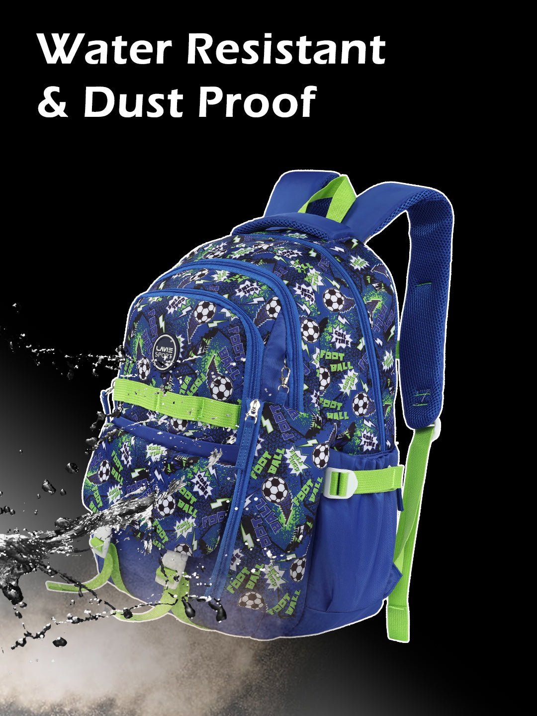Soccer Laptop Backpack Raincover Bag Navy