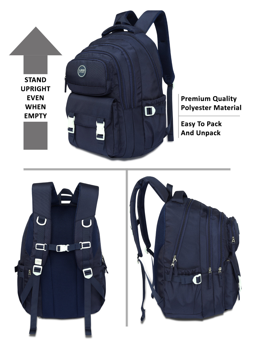 Horizon Laptop Backpack Raincover Navy