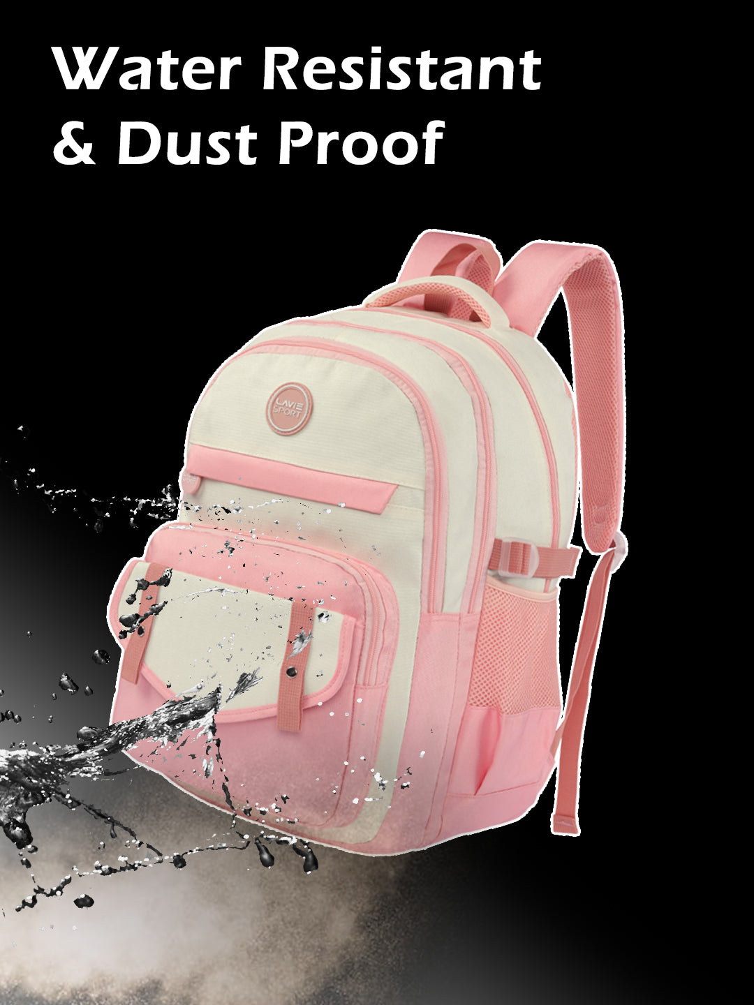 Twilight Laptop Backpack Raincover Bag Pink