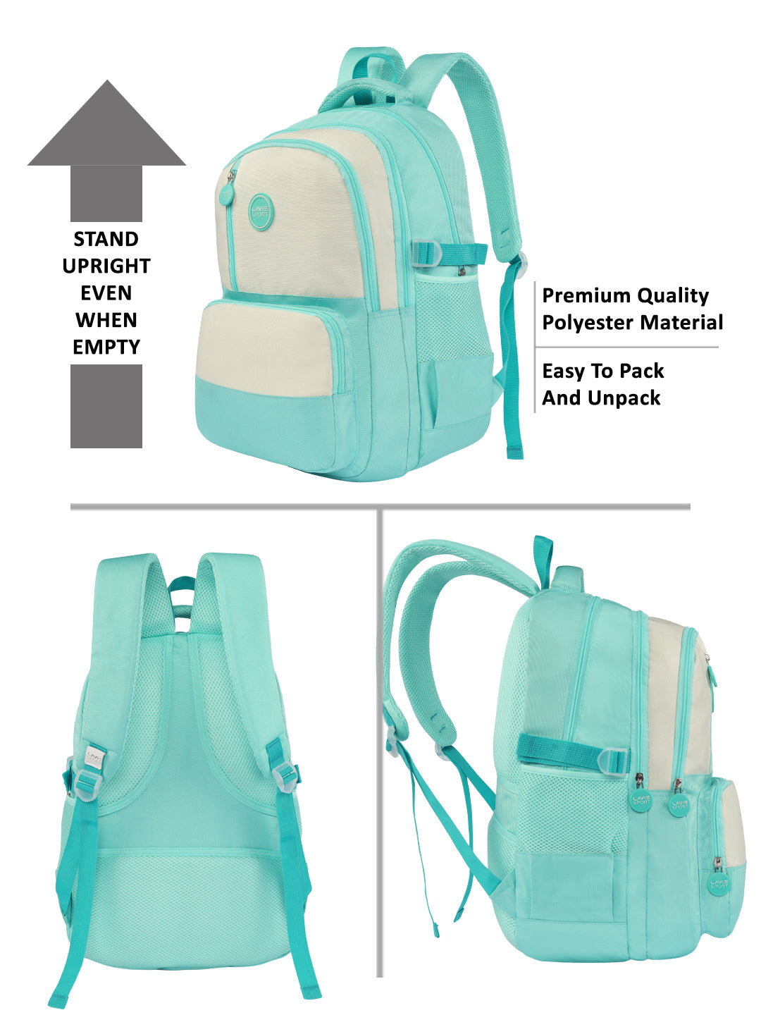 Twilight Laptop Backpack Raincover Bag Teal
