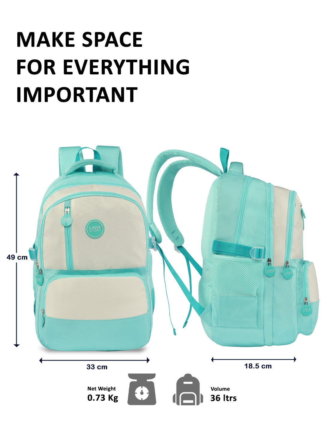 Twilight Laptop Backpack Raincover Bag Teal