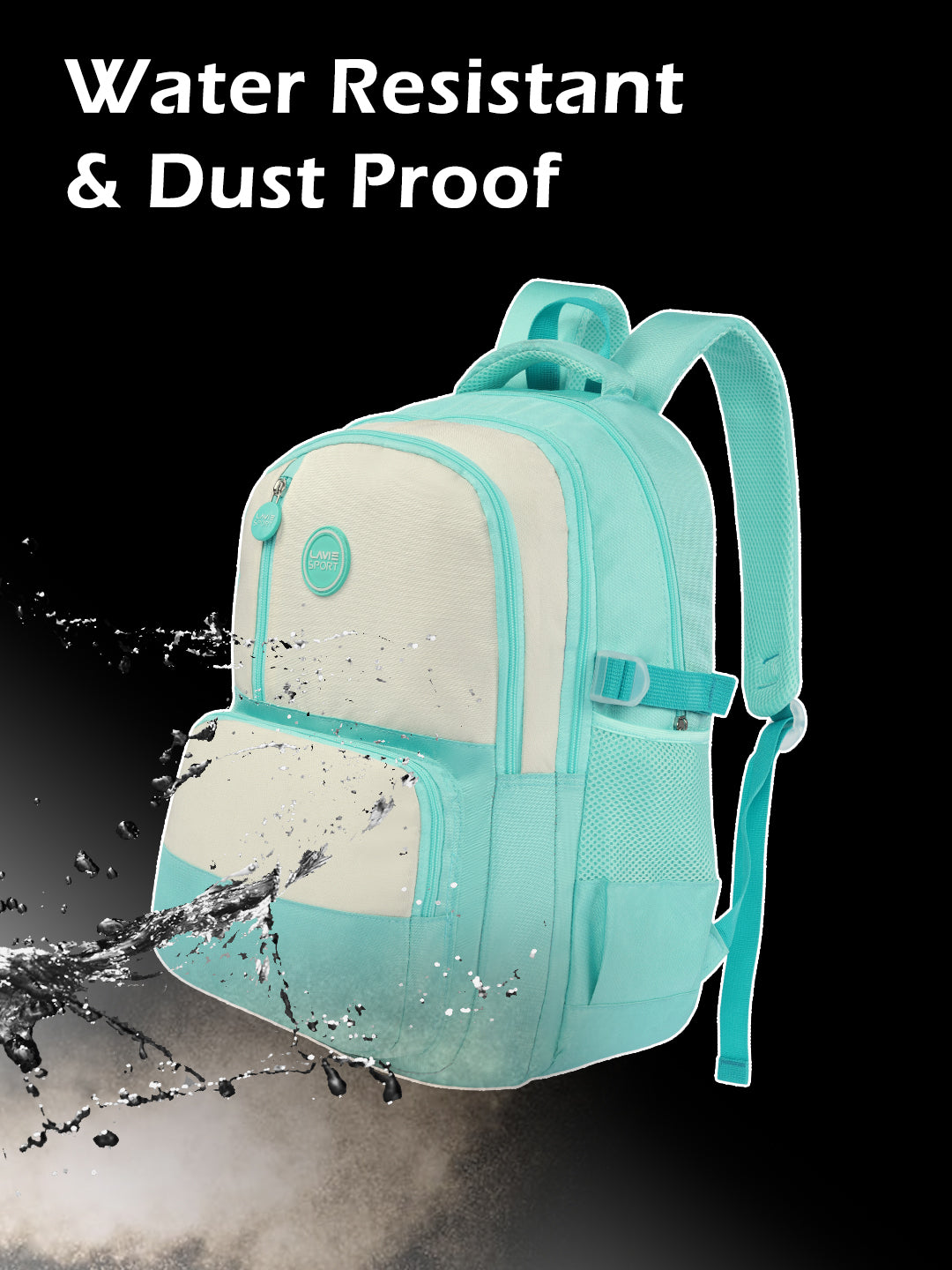 Twilight Laptop Backpack Raincover Bag Teal