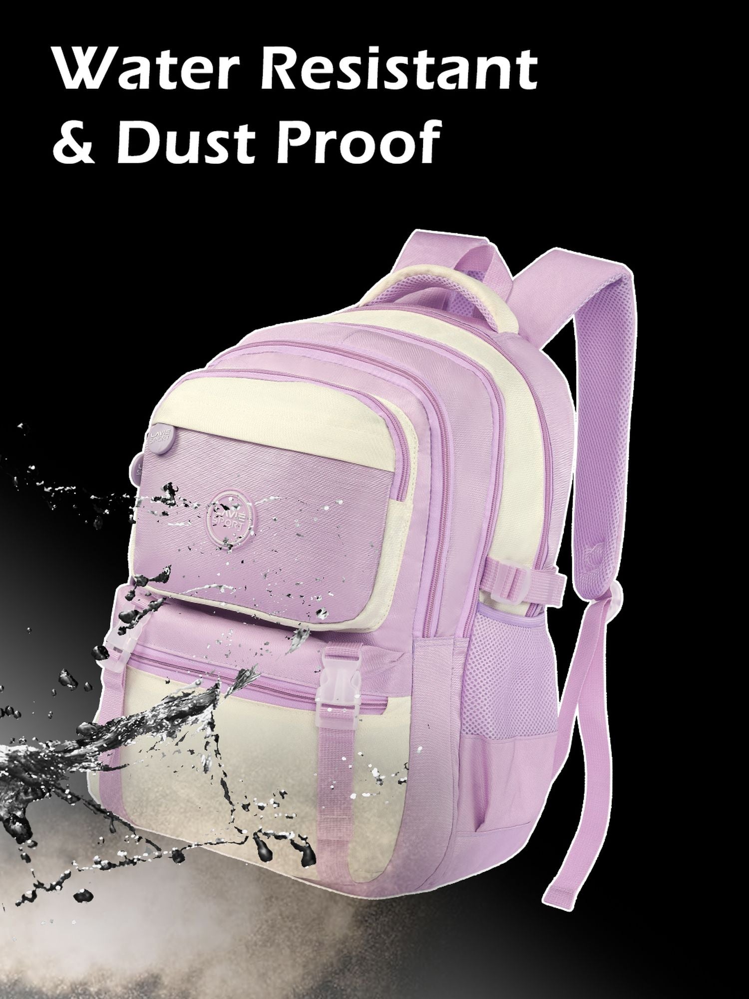 Twilight Laptop Backpack Raincover Bag Lilac