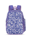 Orchid Printed Backpack Pencil Pouch Bag