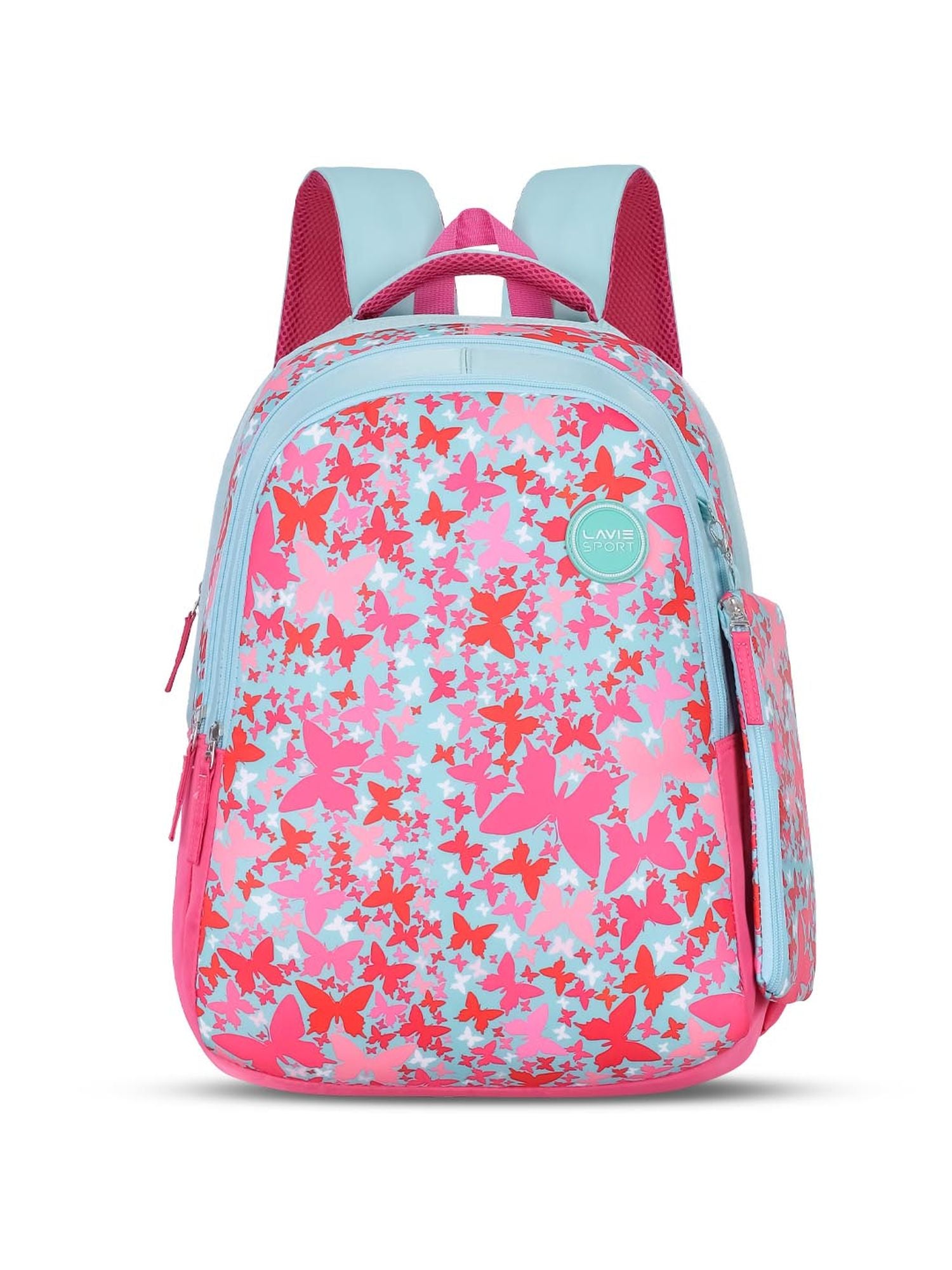 Twirl Printed Backpack Pencil Pouch Bag Blue