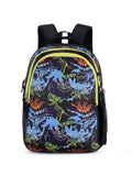 Tricer Printed Backpack Pencil Pouch Bag