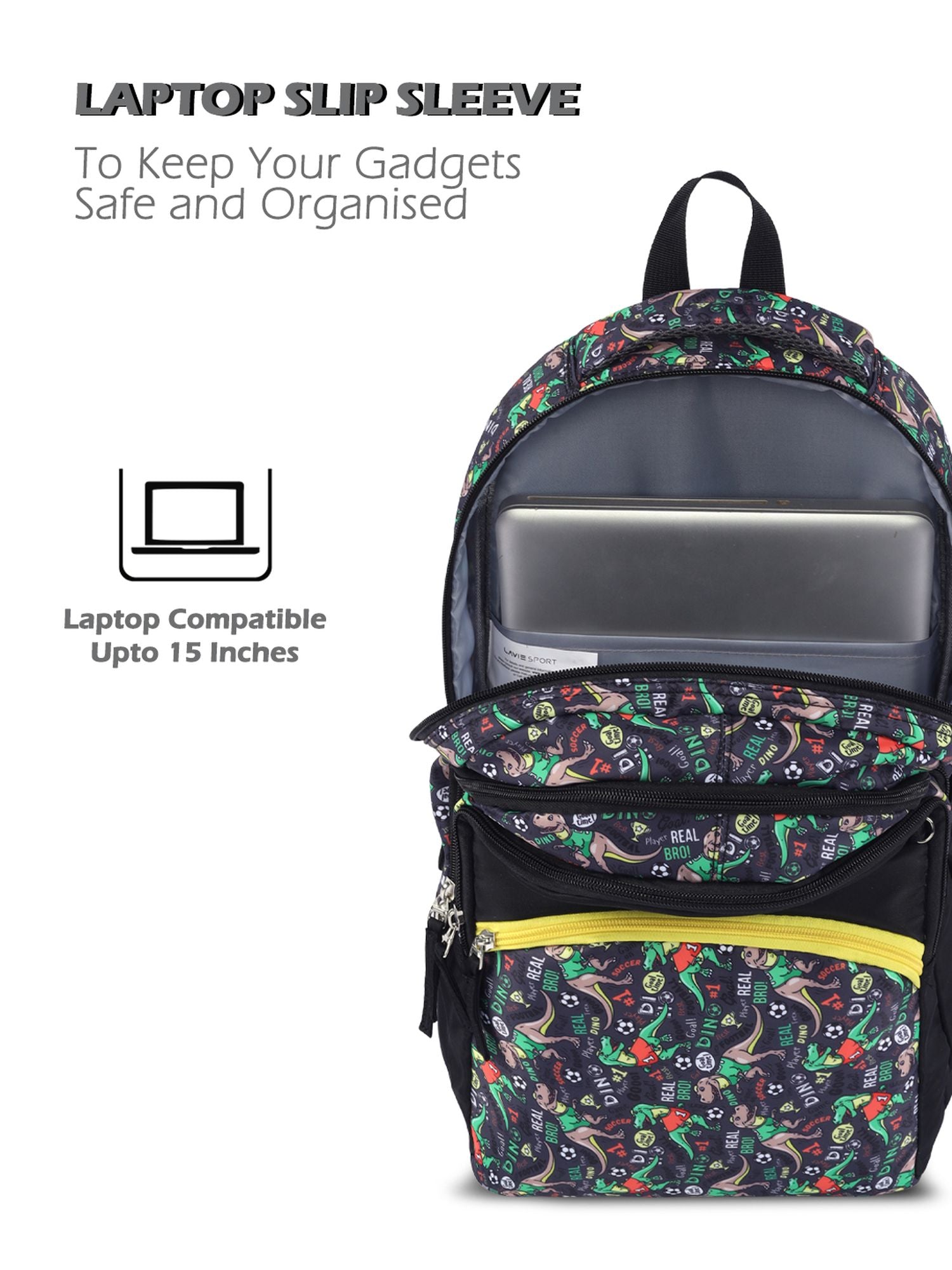 Fossil Printed Backpack Black