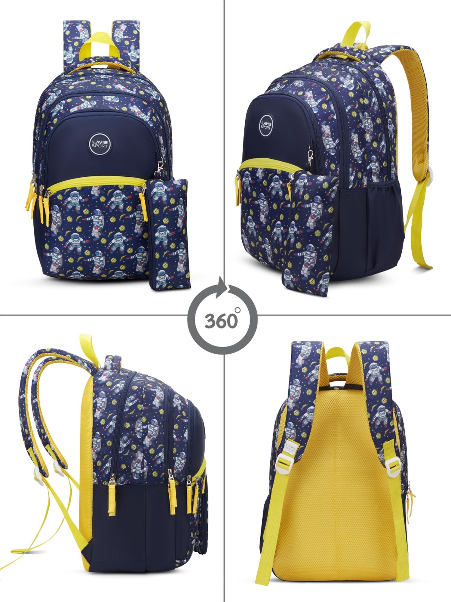 Astronaut Printed Backpack Navy
