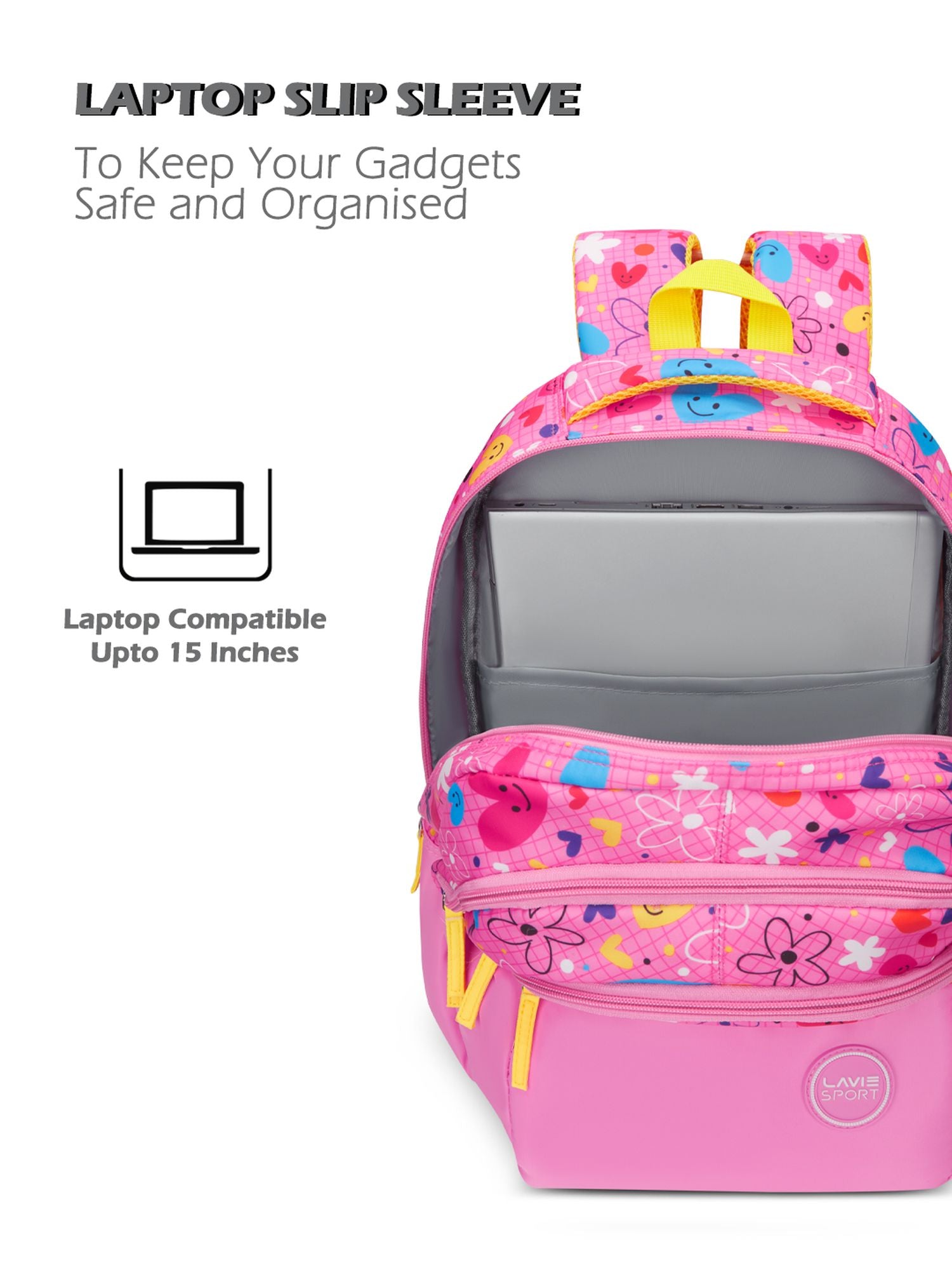 Cupcake Printed Backpack Pink