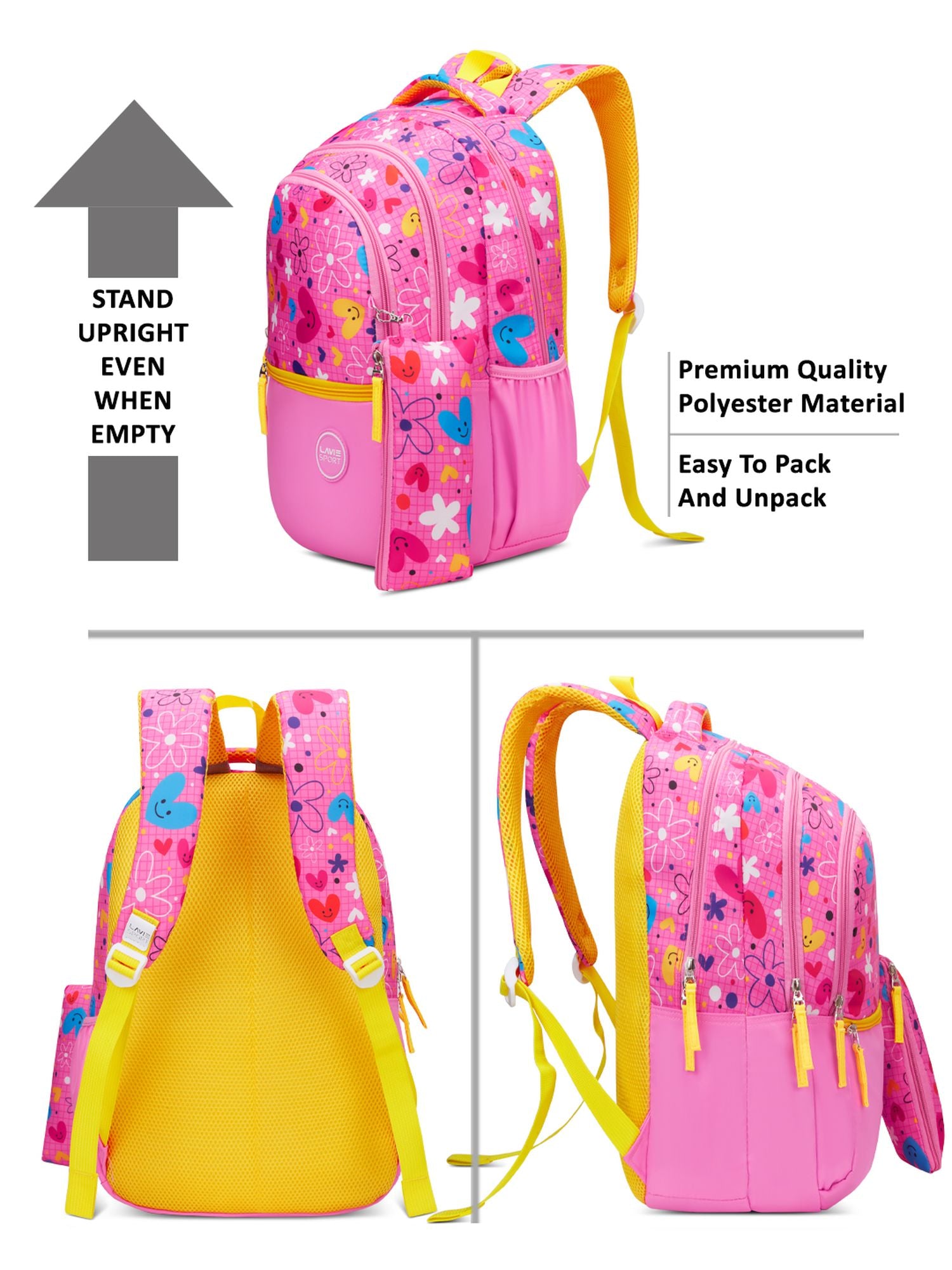Cupcake Printed Backpack Pink