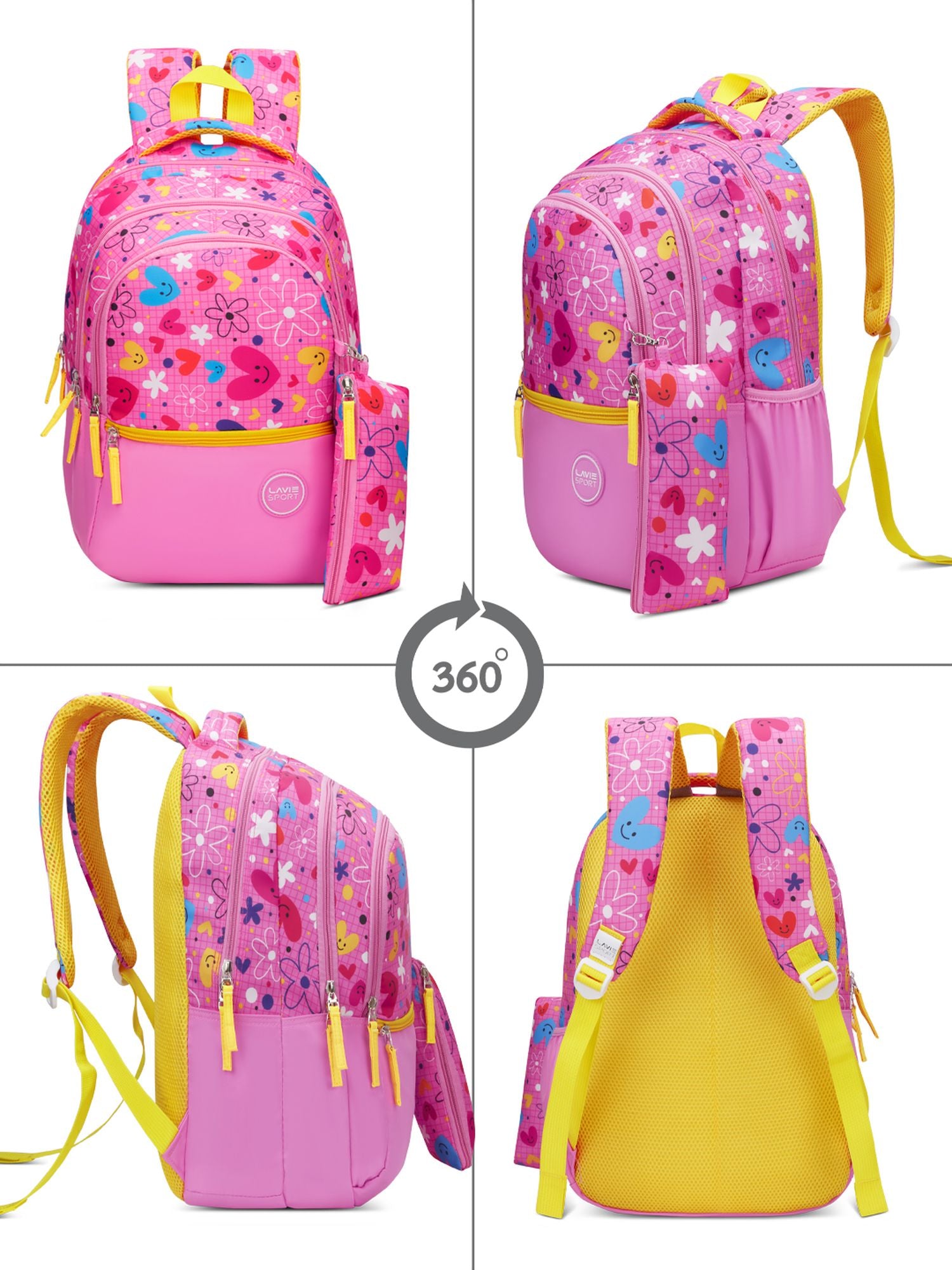 Cupcake Printed Backpack Pink