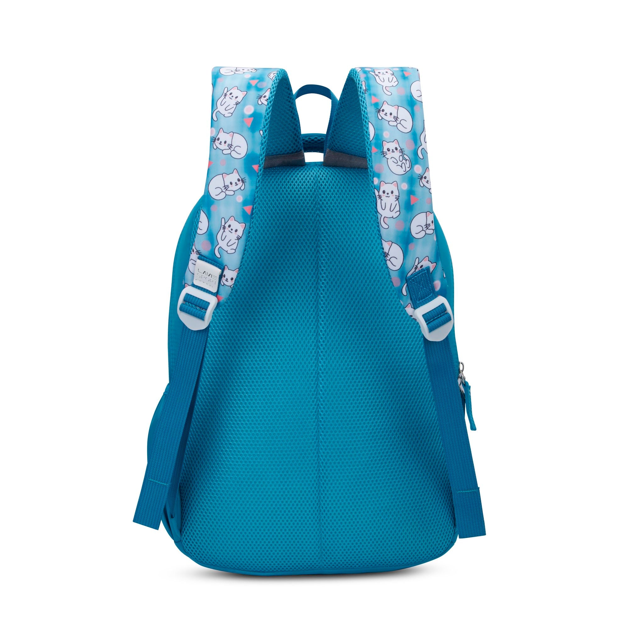 Whisker Printed Backpack Blue