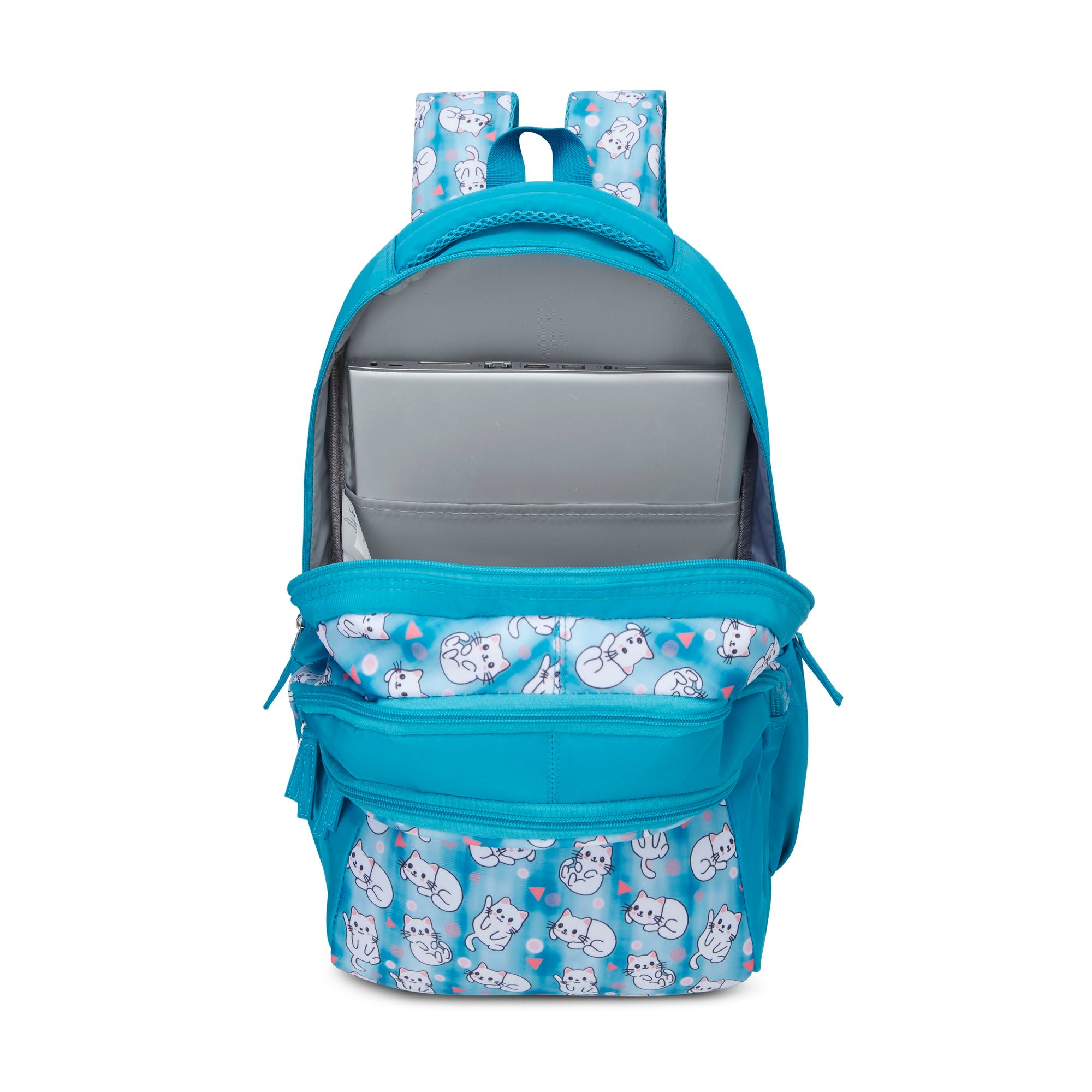 Whisker Printed Backpack Blue
