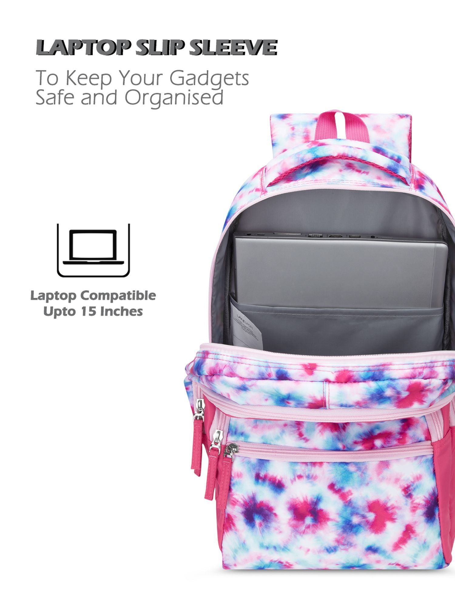 Dreamscape Printed Backpack Pink