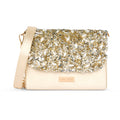 Crystal Flapover Large Sling Bag
