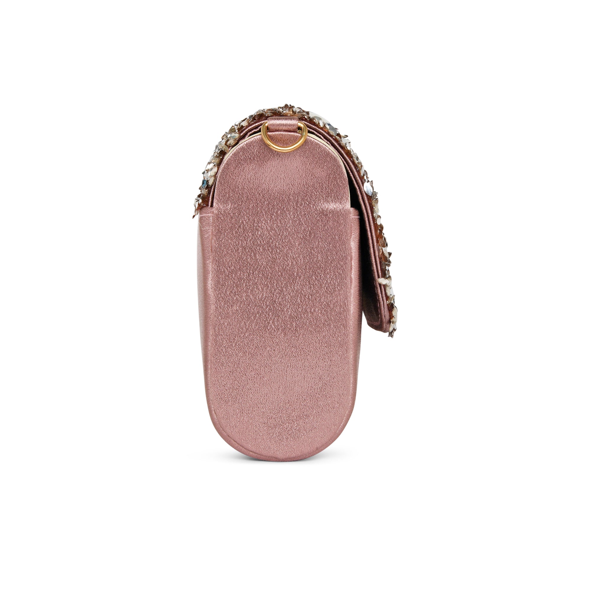 Crystal Flapover Large Sling Bag