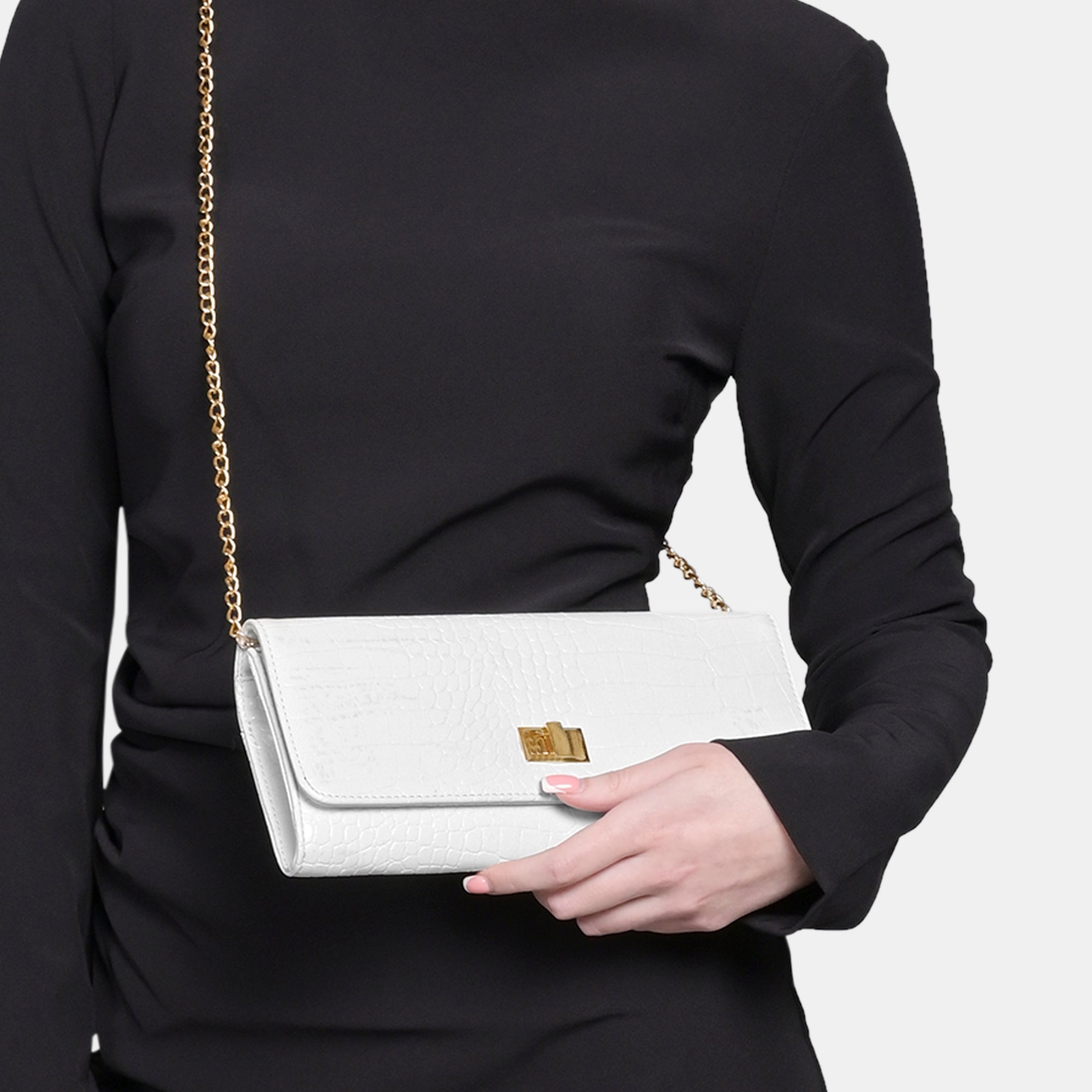 Large Glossy Dino Envelope Clutch