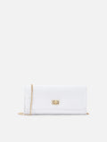 Glossy Dino Envelope Large White Clutch