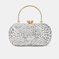 Jewel Medium Silver Clutch