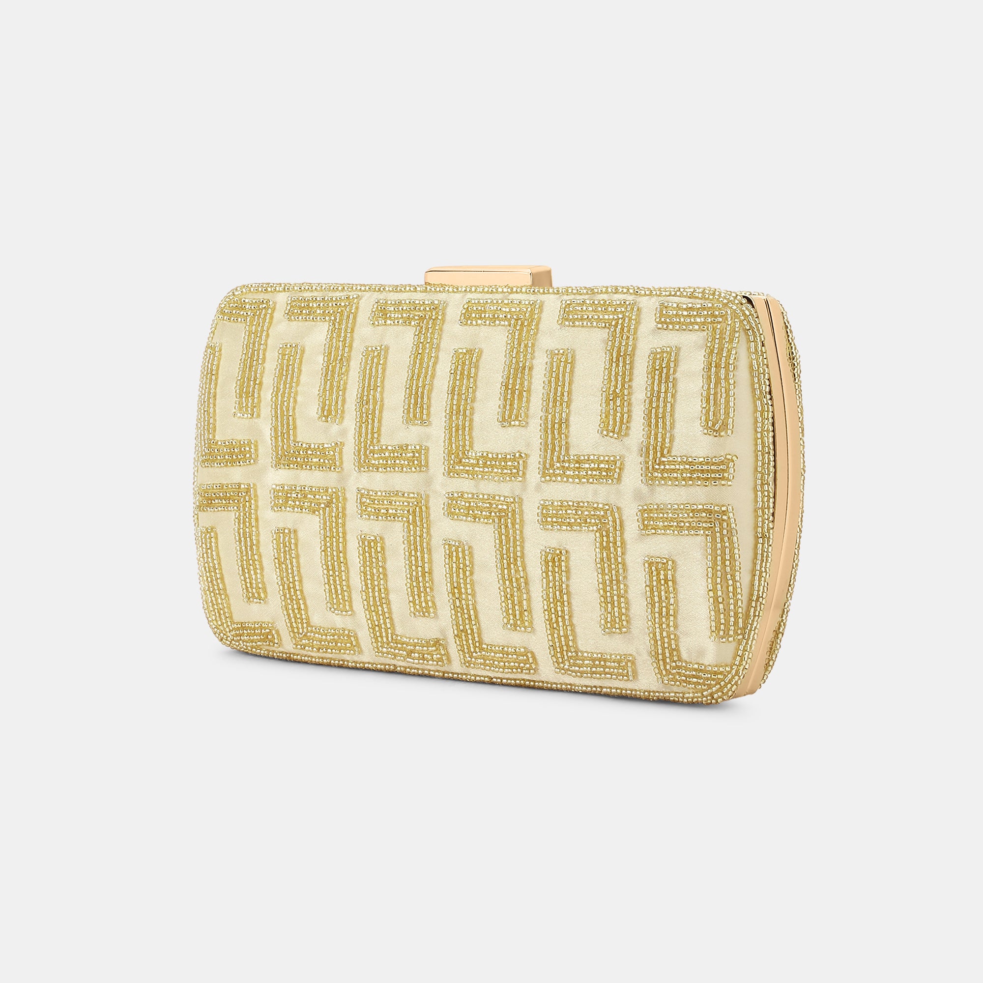Gemmy Gold Medium Frame Clutch
