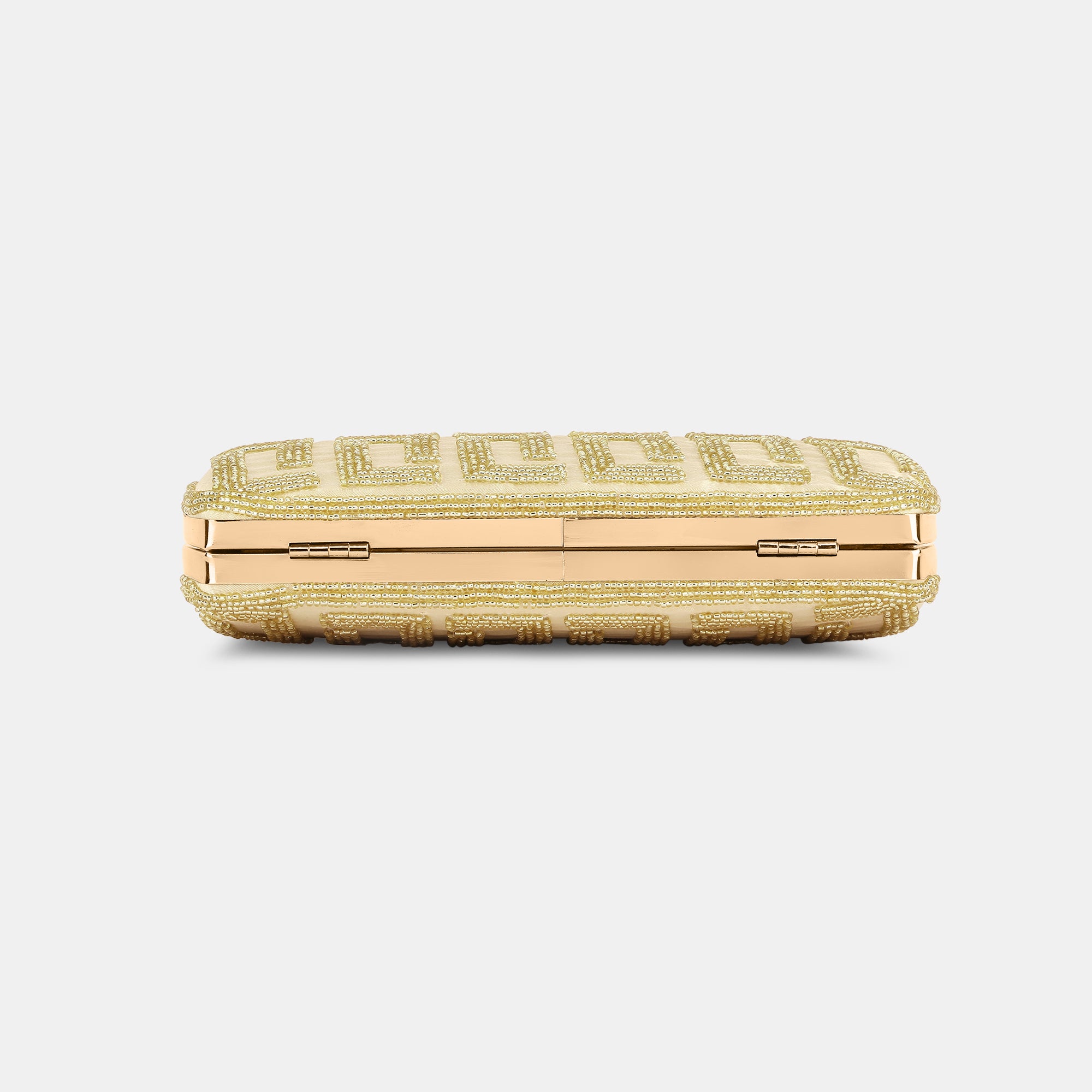 Gemmy Gold Medium Frame Clutch