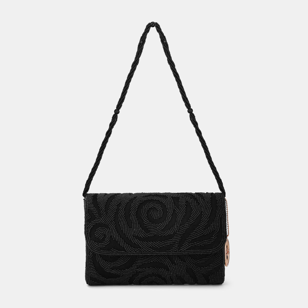 Gemmy Medium Black Clutch