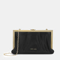 Pleatz framed Medium Clutch