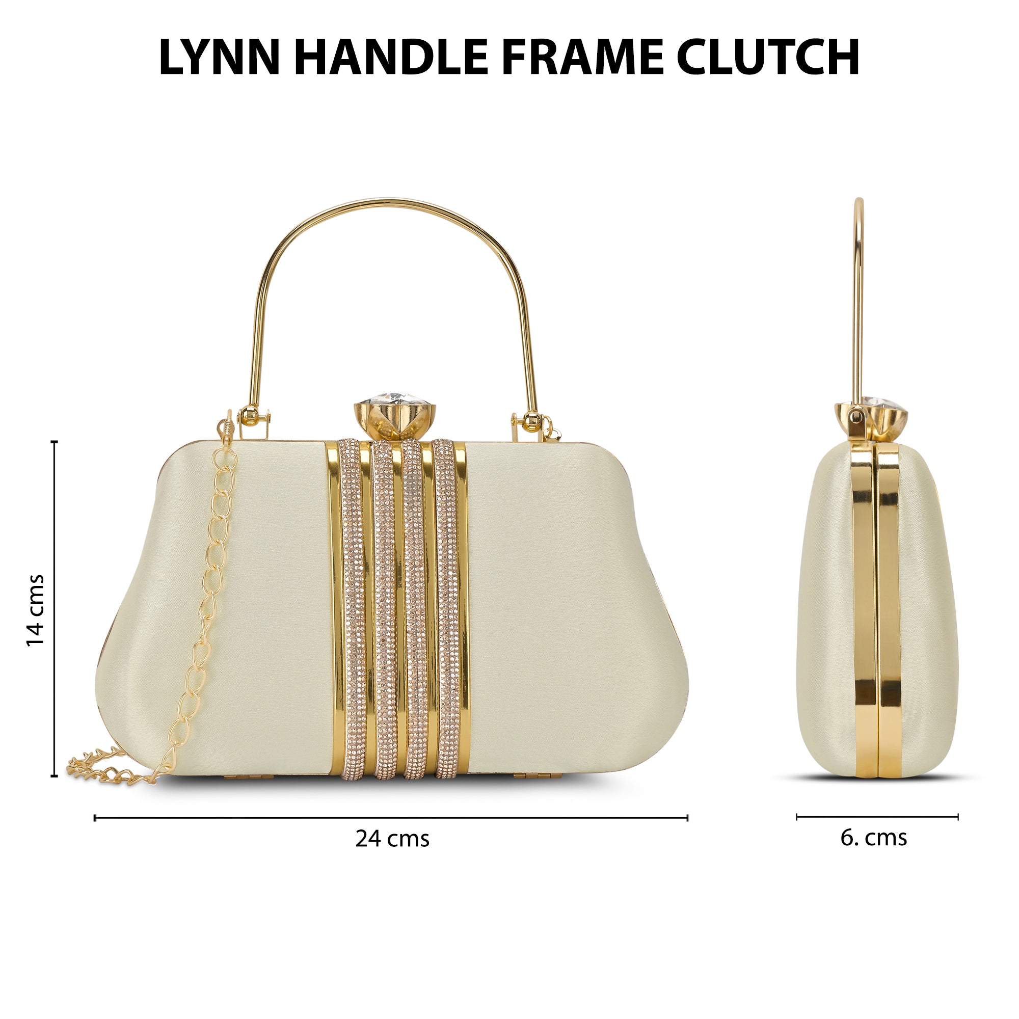 Lynn Small Handle Frame Clutch