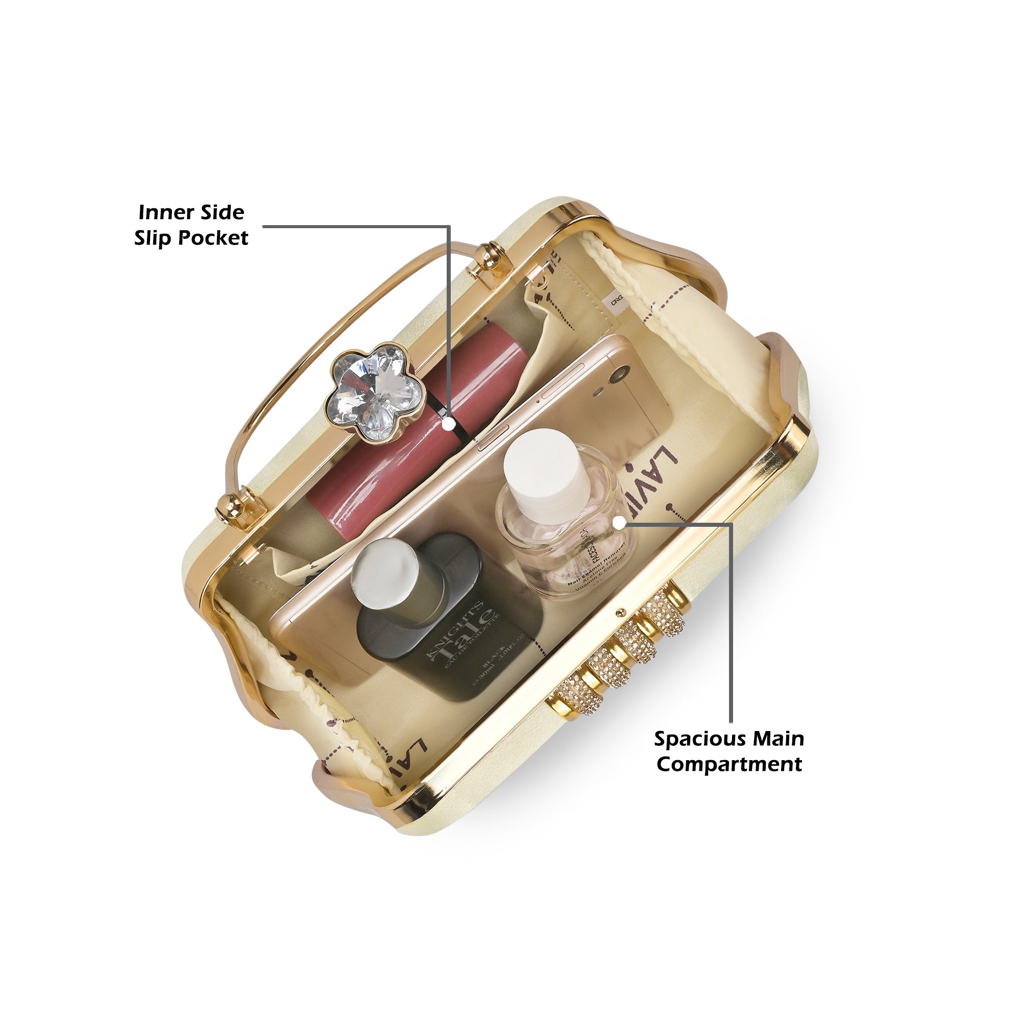 Lynn Small Handle Frame Clutch