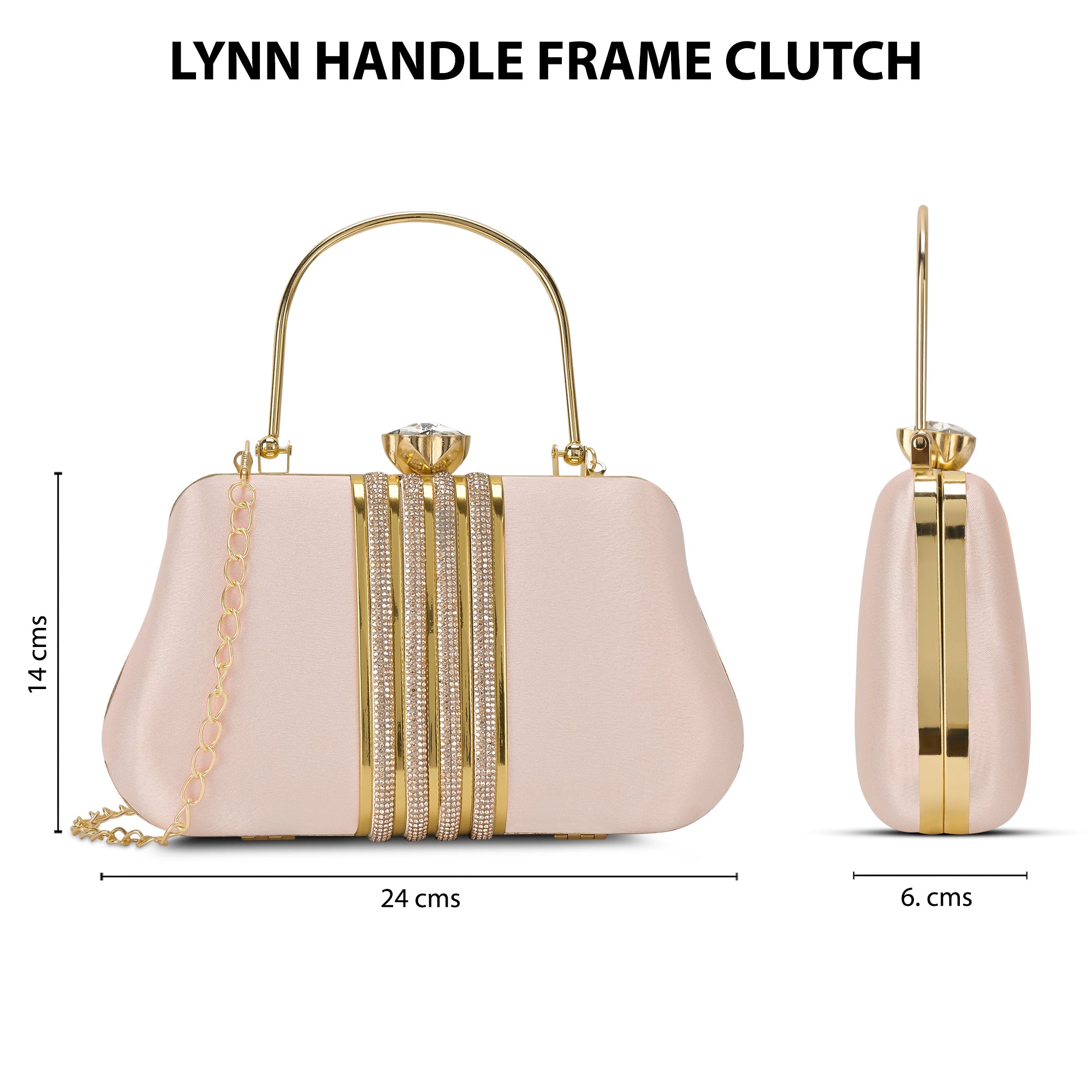 Lynn Small Handle Frame Clutch