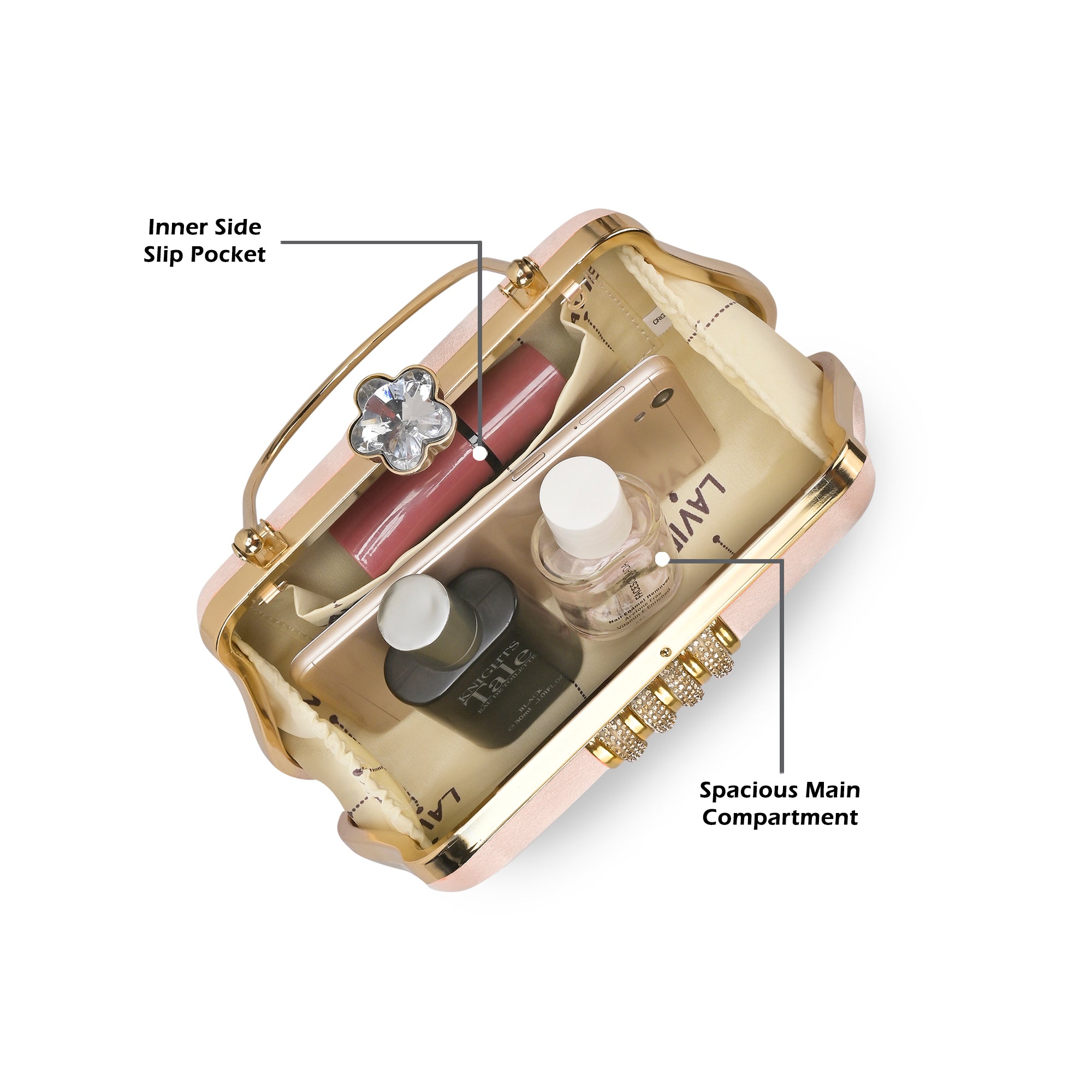 Lynn Small Handle Frame Clutch