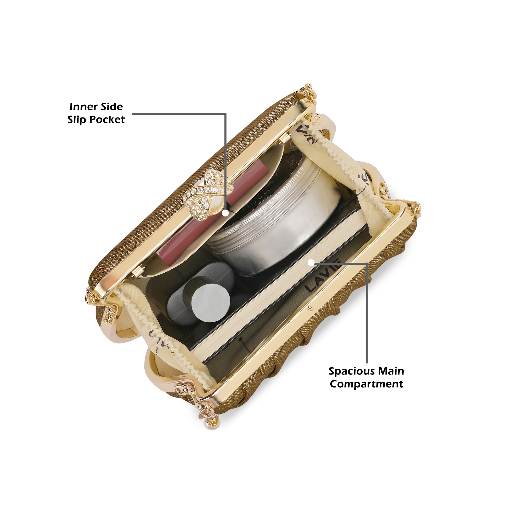 Clovis Small Dual Handle Frame Clutch