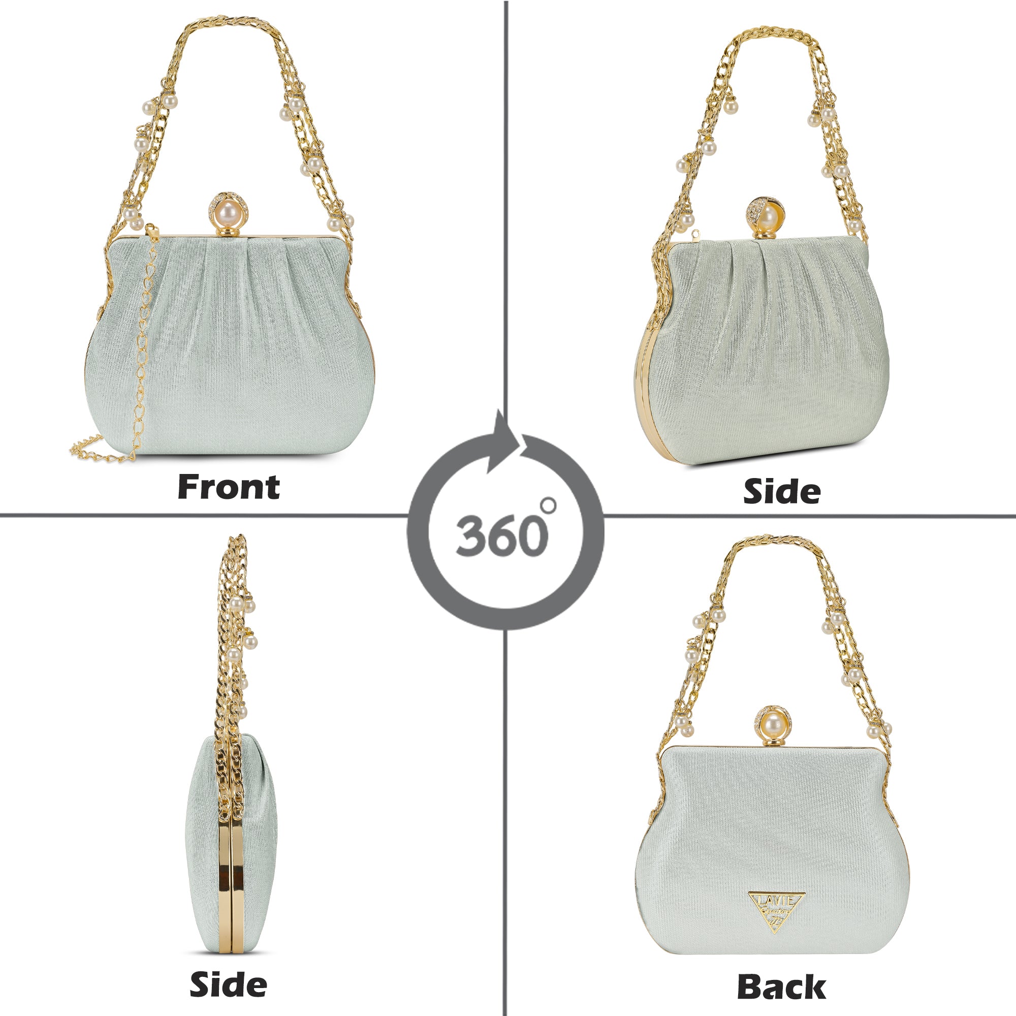 Clovis Small Dual Handle Frame Clutch