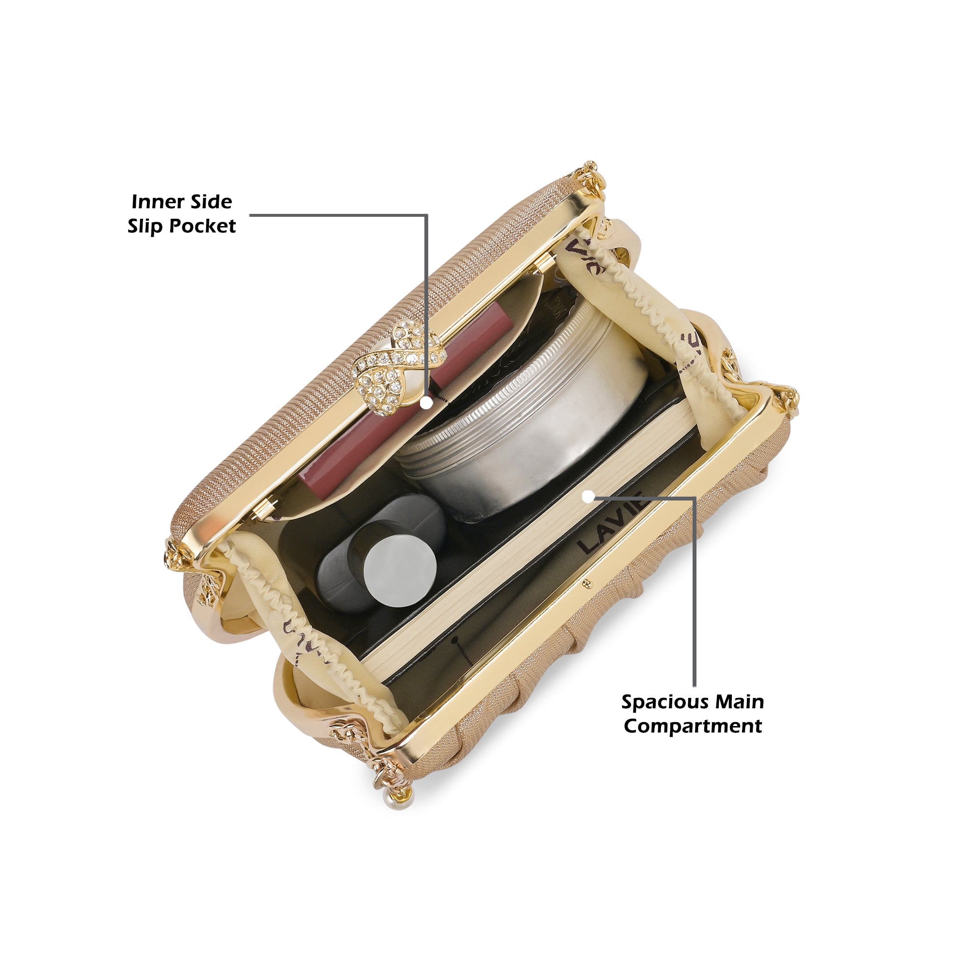 Clovis Small Dual Handle Frame Clutch