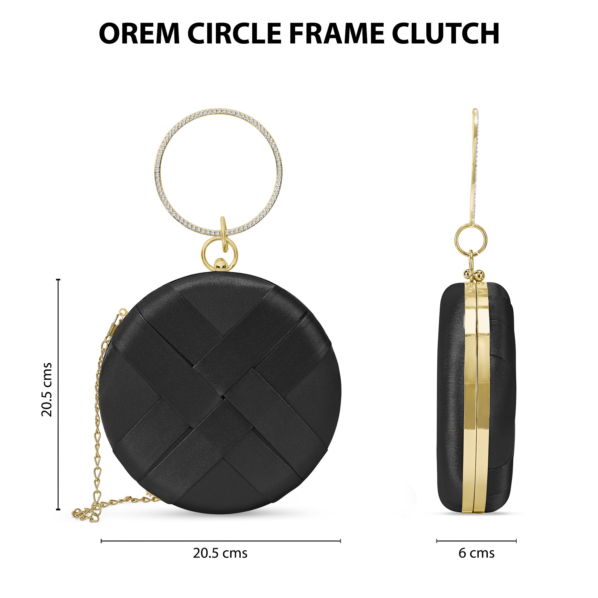 Orem Medium Circle Frame Clutch