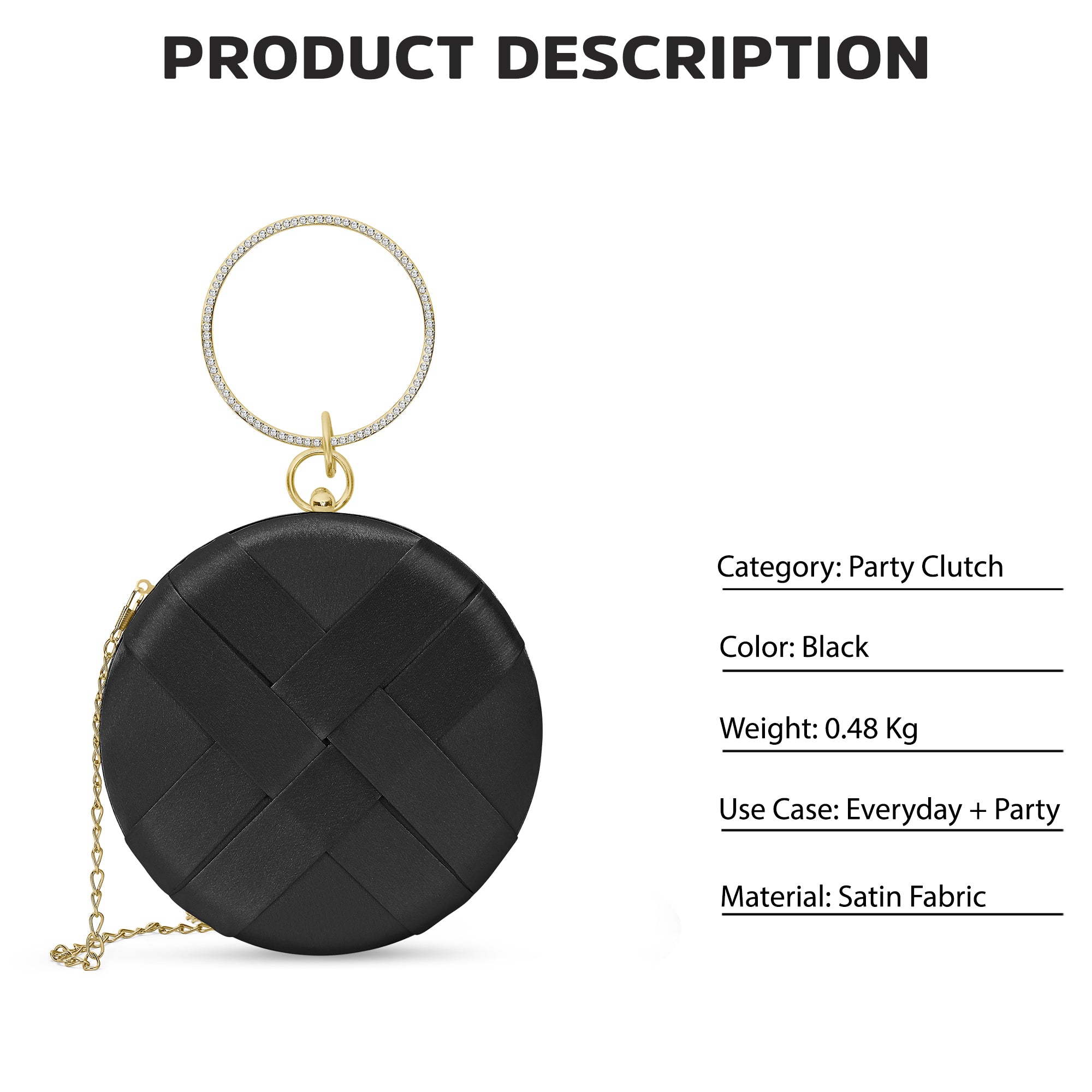Orem Medium Circle Frame Clutch