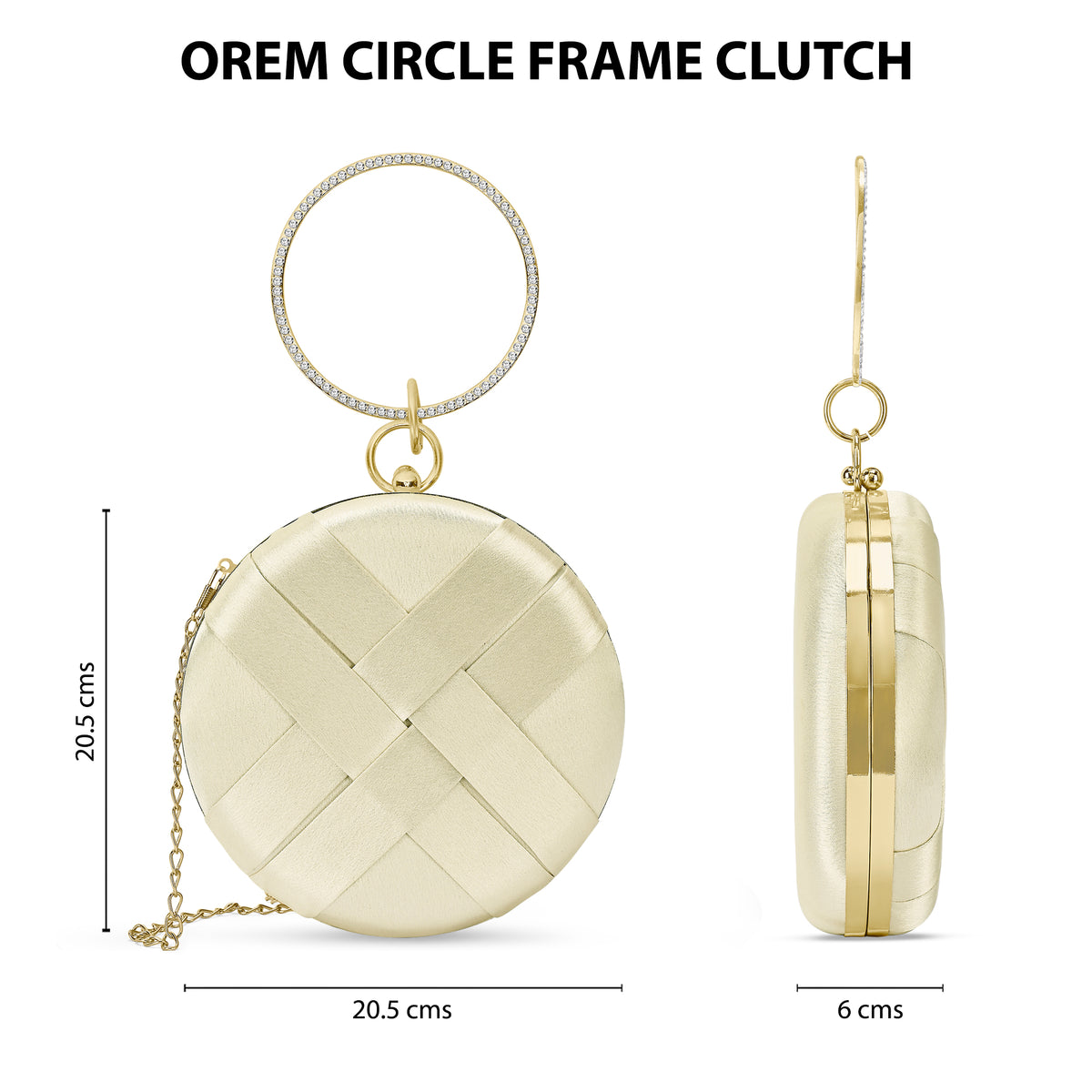 Orem Medium Circle Frame Clutch