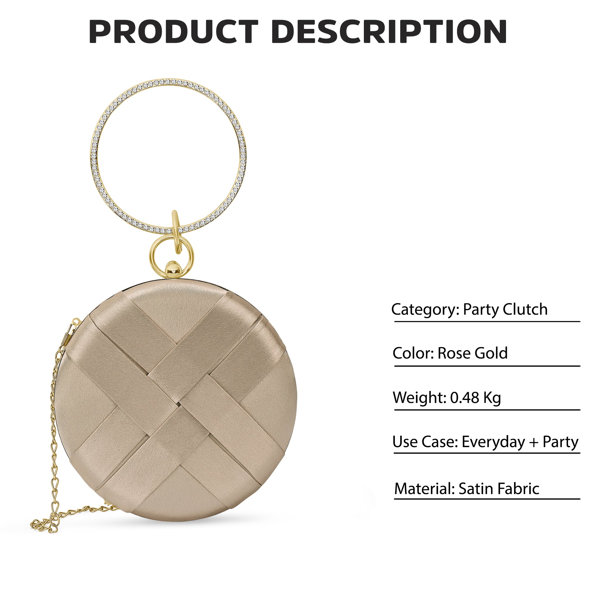 Orem Medium Circle Frame Clutch