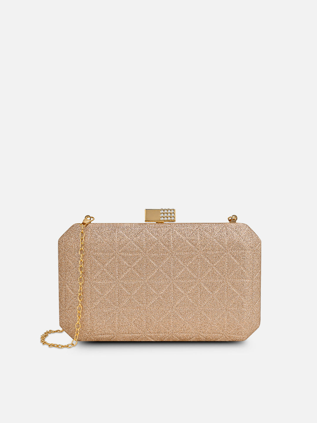 Apex Medium Rose Gold Clutch