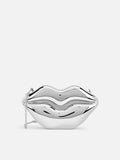 Kiss Medium Silver Clutch