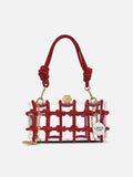 Mesh Medium Red Clutch