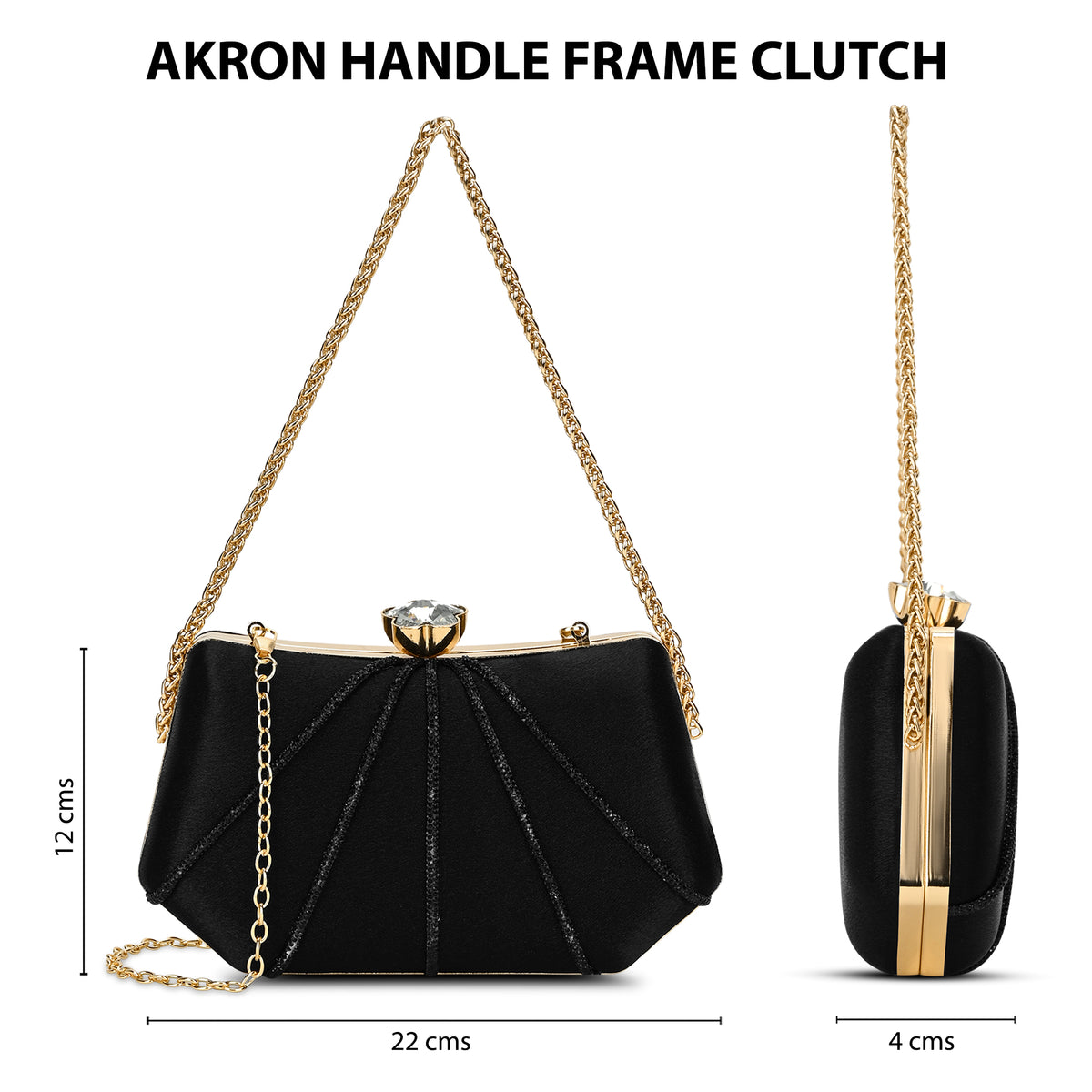 Akron Handle Medium Frame Clutch